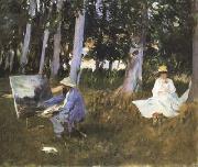 John Singer Sargent, Claude Monet Painting at the Edge of a Wood (mk18)